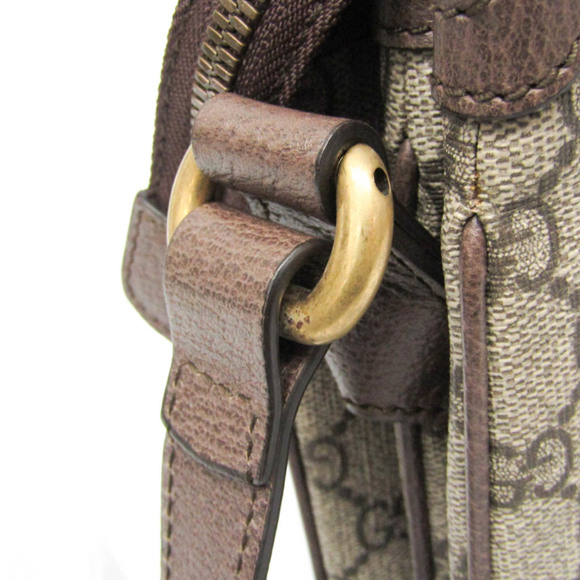 GUCCI Authentic Brown Leather Shoulder Bag - Picture 7 of 15